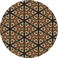 thumbnail image 1 of Ahgly Company Tapis Rond Lavable en Machine Intérieur Transitionnel Rouge Nuit, 7 Pieds Rond, 1 of 7