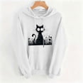 thumbnail image 5 of PNTUTB Halloween Women's Hoodie Drawstring Long Sleeve Sweatshirt Fashion Print Casual Loose Comfortable Fall Winter Trendy Top with Pocket, 5 of 7