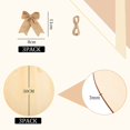 thumbnail image 3 of 16 Pièces Inachevés en Bois Disques Ensemble 3 Bois Cercle Suspendu Signes 7 Feuilles Réutilisables Peinture Pochoirs Mot Citation Inspiration Pochoirs 3 Arcs de Lin 3 Cordes pour l'Artisanat en Bois Décor Maison Bricolage Projets, 3 of 7