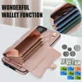 thumbnail image 6 of for Samsung Galaxy S21 FE Case, Wallet Phone PU Leather Case with Card Holder Crossbody Cover for Women Girls Strap Wristlet RFID Blocking Shockproof Protective Cover for Samsung S21 FE,Rosegold, 6 of 9