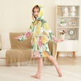 thumbnail image 4 of FORMRS Kids Bathrobe Unisex Hooded Robe Toddler Pajamas Sleepwear, Size 4-6T, Candy Grapefruit, 4 of 7