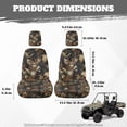 thumbnail image 7 of XYZCANDO Deer UTV Seat Covers Compatible with Rhino 450 660 700 Anti-Slip Camo Forest Replacement UTV Seats Accessories Washable Rhino Bucket Seat Cover with Headrest Cover, 7 of 7