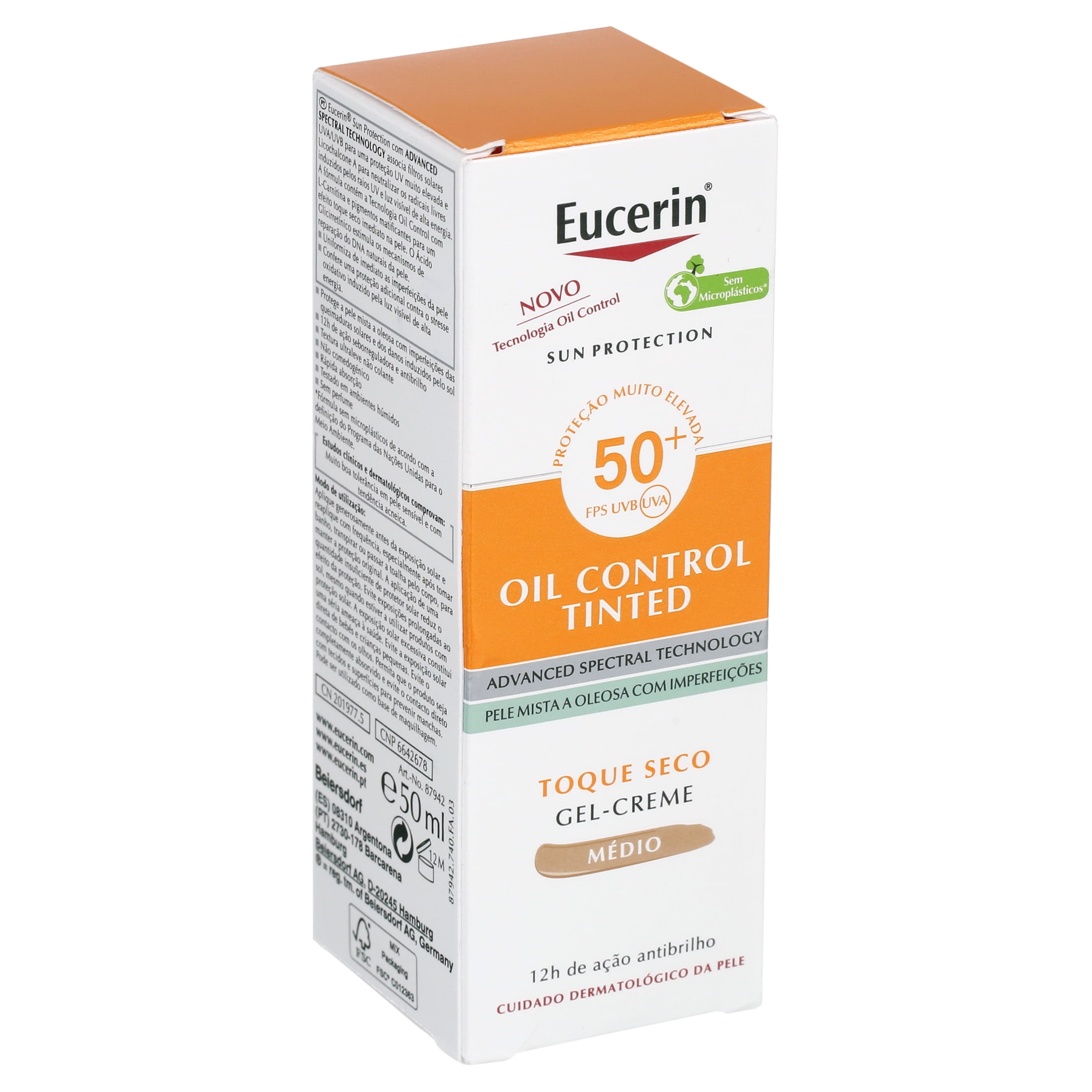 Eucerin Sun Protection Oil Control Sun Gel-Cream SPF 50+ 50ml : :  Beauty