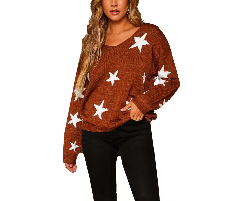 Telma Star Printed Sweater 