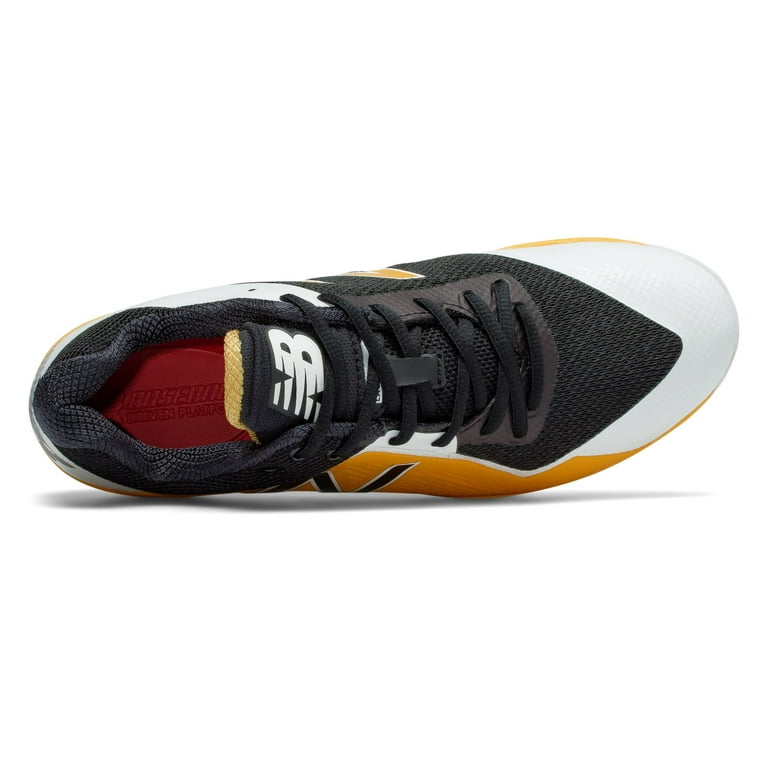 New Balance Low Cut 4040v4 Metal Baseball Cleat Mens Shoes Yellow with Black Walmart