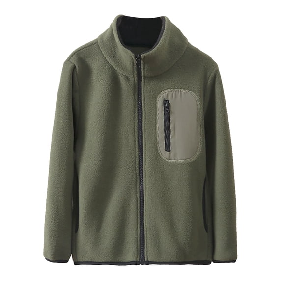 Mercatoo Girls Boys Fleece Jacket Full Zip 11erpa 1aux 11r Coats Soft Winter Warm Windproof Outerwear Jackets Girl Thicken Coats
