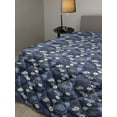 thumbnail image 2 of Muted Colors Down Alternative Comforter, Pattern of High Detailed Leaf Silhouettes with Dots and Stripes, Microfiber Quilt for All Season, 5 Sizes, Dark Grey and Pale Taupe, by Ambesonne, 2 of 3