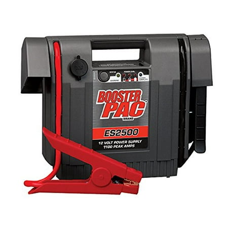 - Booster PAC ES2500 1100 Peak AMP 12 Volt Power Supply Jump Starter