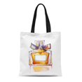 thumbnail image 1 of JSDART Sac en Toile Réutilisable Sac de Courses Coloré Peinture Aquarelle Bouteille Parfum après-Rasage, 1 of 1