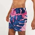 thumbnail image 5 of UVEASISHA Men Swimming Trunks Vacation,Mens Shorts Beach Trunks Elastic Waist Drawstring Shorts Casual Hawaiian Swim Shorts with Pockets, 5 of 6