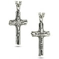 thumbnail image 2 of Men's Woodgrain Cross Pendant Necklace -1 John 2:25 by Shields of Strength, 2 of 4