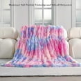 thumbnail image 4 of Fluffy blanket, rainbow blanket, faux fur 160x200 cm, 4 of 5