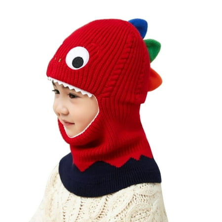 

crtigd Toddler Girl Hat Toddler Winter Hat Baby Warm Hat Lined Girls Boys Kids Cartoon Winter Hat Scarf Earflap Hood Skullss Caps