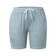 thumbnail image 3 of MKLEKYY Pantalones Cortos Casuales Para Mujer, Con Cordón Ajustable, Cintura Elástica, Cómodos, Lisos, Con Bolsillos, 3 of 4