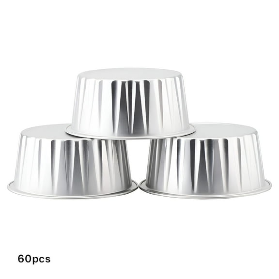 ACDANC Disposable Creme Brulee Ramekins,Silver 25Packs 5oz Baking Cups with Lids Mini Muffin Liners,Dessert Cheesecake Pan Creme Brulee Cupcake Containers for Catering Gathering Club Wedding Party