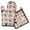 Pink French Bulldog, variant on Pink Dachshund Chips Kitchen Oven Mitt and Pot Holder Sets 2 Pcs for Baking, Cooking and Grilling, Heat Resistant Up To 392 °F