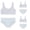 White 3pcs, variant on LYMAYTER Girls Seamless Sports Bra and Panty Set Teen Girls Beginner Training Underwear