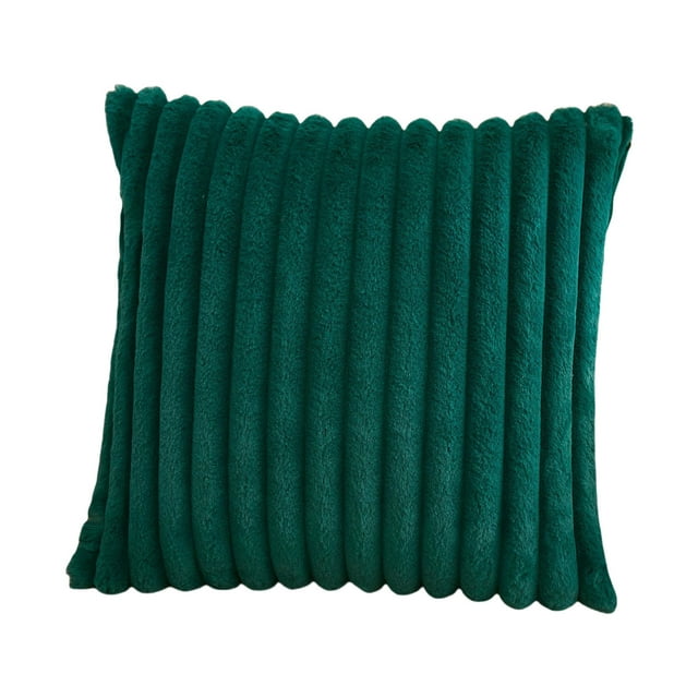 Plushs Pillowcase Solid Color Striped Pillowcase Living Room Sofa Cushion Cover