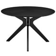 thumbnail image 6 of Modway Crossroads 47" Round Wood Dining Table in Black Seats 4 People, 6 of 8
