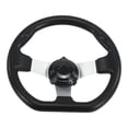 thumbnail image 3 of Volante para carritos de golf, negro, compatibilidad precisa, rendimiento, 27 cm, accesorios para motocicletas de 50 y karts., 3 of 9