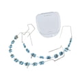thumbnail image 4 of Decoraciones de dientes temporales con soporte de metal gancho para estudiantes con estuche con azul claro, 4 of 8