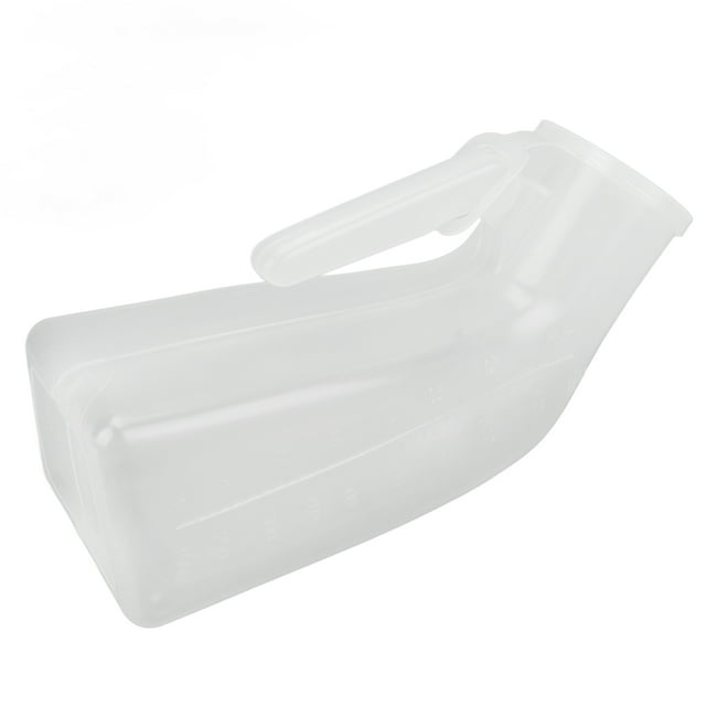 Urine Bottle , 1000ml Large Capacity Sturdy Male Urine Bottle Translucent Body for Car for Travel