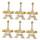 thumbnail image 5 of MERRYHAPY 6Ud Para Servilletas Chics De Aleación Para Banquetes Y Reuniones Familiares, 5 of 7