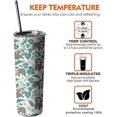 thumbnail image 6 of Sloth Tumbler 20 oz Travel Coffee Mug Print Skinny Tumblers with Lid and Straw Stainless Steel Insulated Coffee Cups Sloth Lovers Gifts for Women Girls, 6 of 6