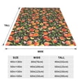 thumbnail image 3 of Balery Fruits Peach Manta de Felpa Suave y Acogedora – Cobija de Franela Aterciopelada para Cama, Lavable y Cálida para Sofá, Mascotas, Transpirable-50"x40", 3 of 7
