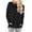 Black, variant on asdoklhq Plus Size Tops for Women, Woman O-Neck Long Sleeve T-Shirt Summer Solid Pocket Loose Blouse Tops