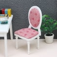 thumbnail image 3 of Silla en miniatura para muebles Dollhouse, escala 1:12, color blanco vintage, 3 of 3