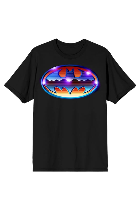 Batman Vintage Comic Face Men's Black Tee Shirt T-Shirt-XX-Large