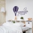 thumbnail image 2 of Positive Hot Air Balloon Life Quote Cartoon Quotes Decors Wall Sticker Art Design Decal for Girls Boys Kids Room Bedroom Nursery Kindergarten Home Decor Stickers Wall Art Vinyl Decoration (12x20 inch), 2 of 2