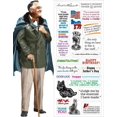 thumbnail image 1 of Franklin D Roosevelt Quotable Notable - Die Cut Silhouette Greeting Card and Sticker Sheet, 1 of 4