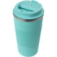 thumbnail image 2 of Dominica 18 oz Travel Coffee Mug - Double Wall Vacuum Insulated Stainless Steel Tumbler with Flip Lid, Leak-Proof Coffee Cup with Non-Slip Silicone Base, Hot & Cold Drink Container, 2 of 3