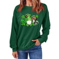 thumbnail image 4 of Charella Sweatshirts for Women St Patricks Day Decorations Long Sleeve Crewneck Tops 2024 Trendy T-shirt,Green,S, 4 of 5