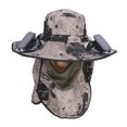 thumbnail image 1 of Sombrero De Ventilador Solar De Ala Ancha, Sombrero De Ventilador Solar Con Carga USB Y Batería De 800 MAh, Tres Velocidades Para Hombres, UPF50 Para Pesca Al Aire, 1 of 7