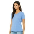 thumbnail image 2 of BELLA + CANVAS Women's Relaxed Triblend Short Sleeve V-Neck Tee, 2 of 5