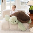 thumbnail image 3 of Muiteiur Large Turtle Plush Toy 43.3" Soft Turtle Stuffed Animal Giant Body Pillow, 3 of 8