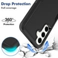 thumbnail image 4 of TECH CIRCLE for Samsung Galaxy S25 PC+TPU Case,Support Magnetic Car Mount Heavy Duty Dual-Layer Rugged Durable Military Grade Heavy Duty Protection Shockproof/Drop Proof Cover,Black, 4 of 6