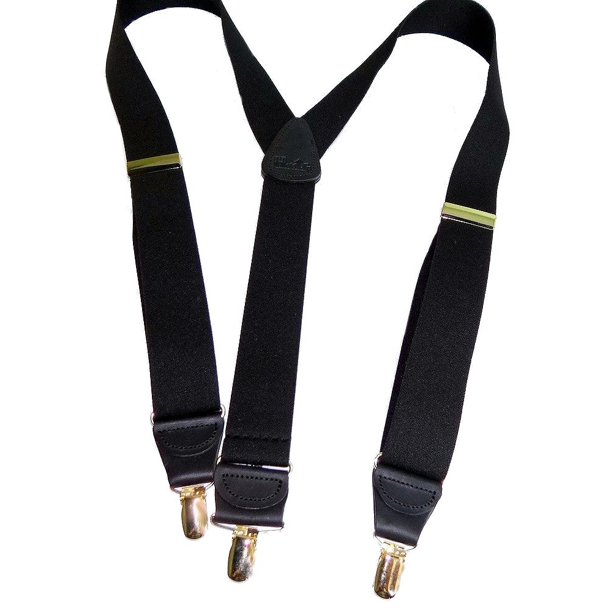 Holdup Suspender HoldUps Yback All Black Casual Series Suspenders