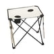 thumbnail image 5 of Mesa de picnic de mesa de campamento plegable con 2 portavoces de mesa al aire libre para al aire libre para jardín playa patio barbacoa, 5 of 8