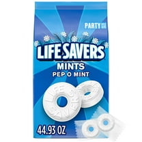 LIFE SAVERS Pep-O-Mint Breath Mint Bulk Hard Candy, Party Size, 44.93 oz Bag RDD9
