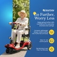 thumbnail image 2 of Journey So Lite Folding Power Scooter, Lightweight, 5 mph Max Adjustable Speed, Red, 2 of 10