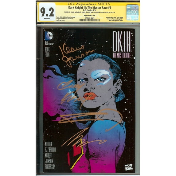 Dark Knight III: The Master Race #4 - CGC 9.2 Comic Book