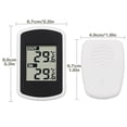 thumbnail image 5 of Wireless Digital Thermometer, Mini Room Temperature Sensor, Small Accurate Weather Tester for Home, Rooms and Offices, White, 5 of 5