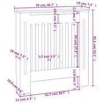 thumbnail image 4 of vidaXL Cache-Radiateur MDF Noir 78 cm, 4 of 4