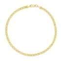 Szul 14K Yellow Gold Filled 3.2MM Mariner Link Chain Bracelet
