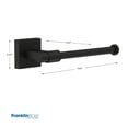 thumbnail image 4 of Franklin Brass MAX51-FB Maxted Single Post Toilet Paper Holder, Flat Black, 4 of 5