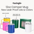 thumbnail image 2 of Makerflo 12 oz Powder Coated Camper Mug, Ideal for DIY Crafts- Laser Engraving (Orange – Pack of 25), 2 of 9